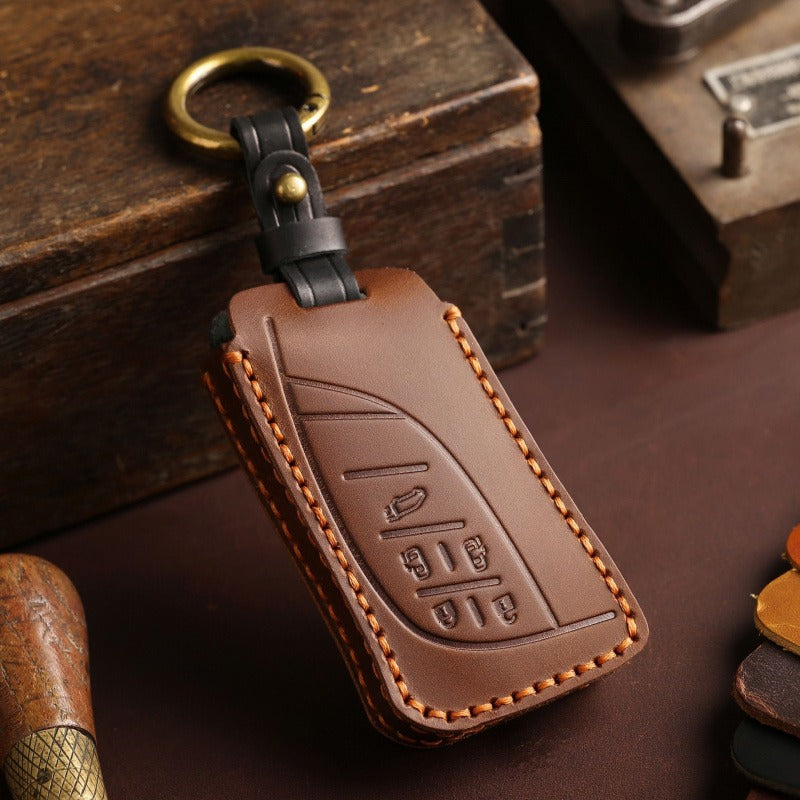 Lexus LM350h LM500 Crazy Horse Leather Key Case(#LE322)