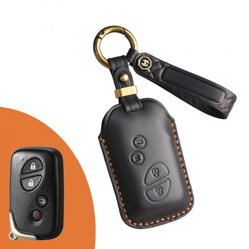 Lexus RX270 ES240 Handmade Leather Key Case(#LE324) - Black