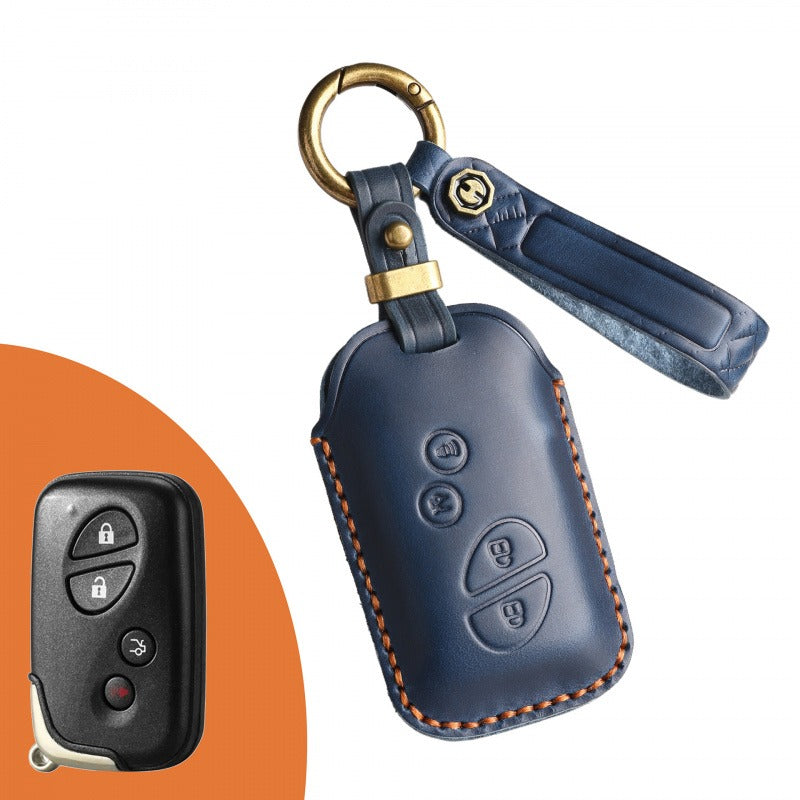 Lexus RX270 ES240 Handmade Leather Key Case(#LE324) - Blue