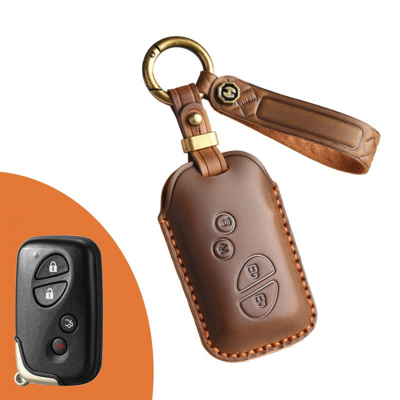 Lexus RX270 ES240 Handmade Leather Key Case(#LE324) - Brown