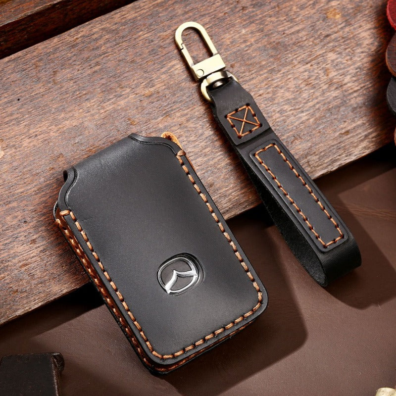 Mazda Leather Key Case Next-Gen(#Ma01) - Black