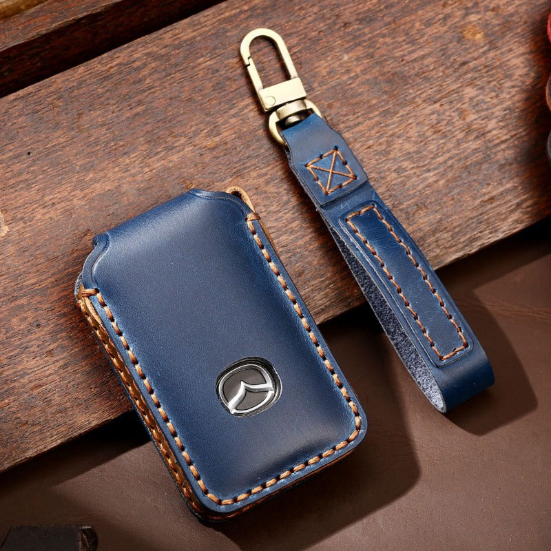 Mazda Leather Key Case Next-Gen(#Ma01) - Blue