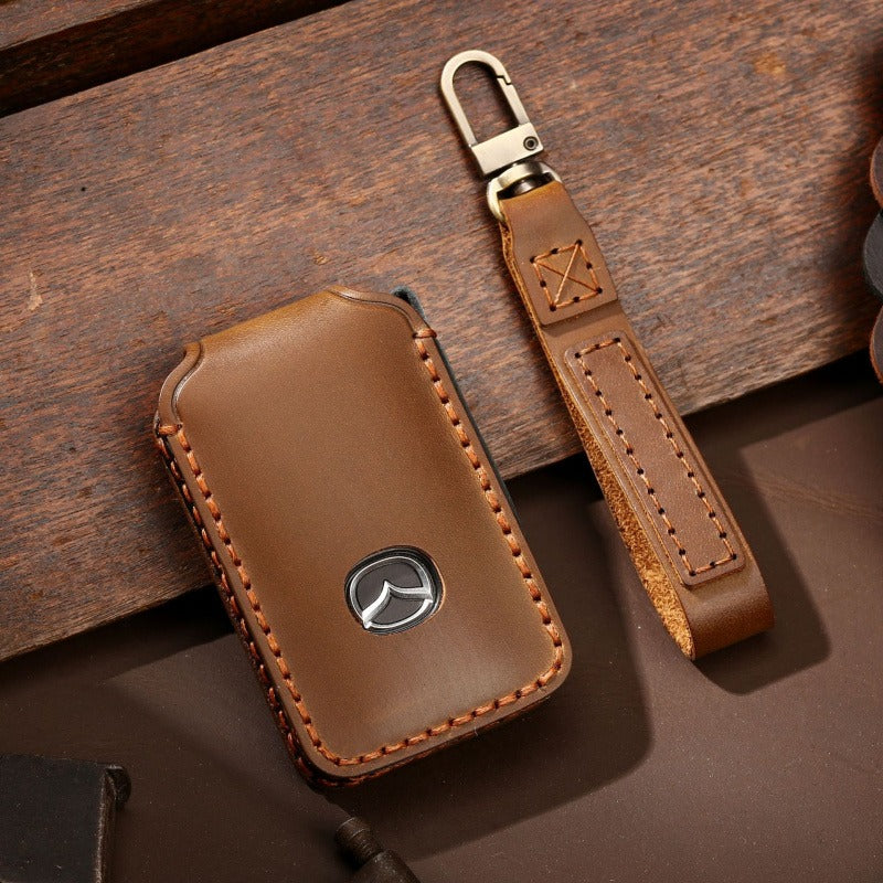 Mazda Leather Key Case Next-Gen(#Ma01) - Brown