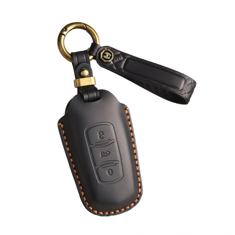 Old Geely Leather Key Case Handmade（#GY40)