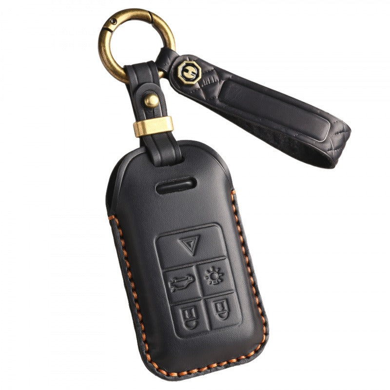 Old Volvo Handmade Leather Key Case(#V137)