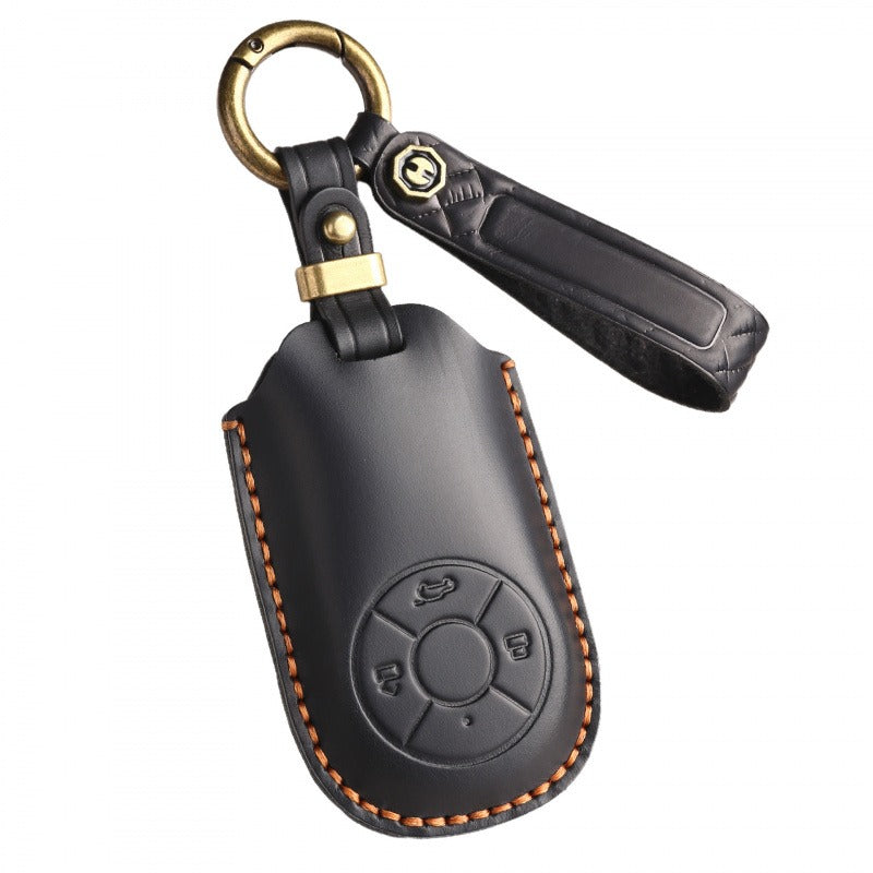 ORA Good Cat Retro Leather Key Case Genuine Cowhide Cove(#OR127)
