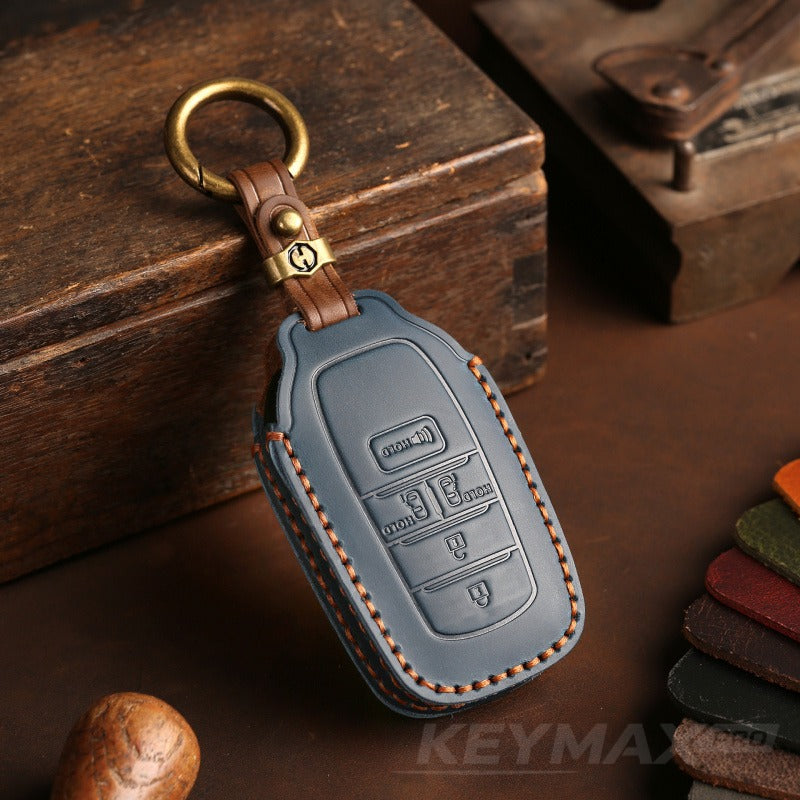 Toyota Sienna / Alphard Leather Key Case(#TO241) - US version-Key-5 / Blue