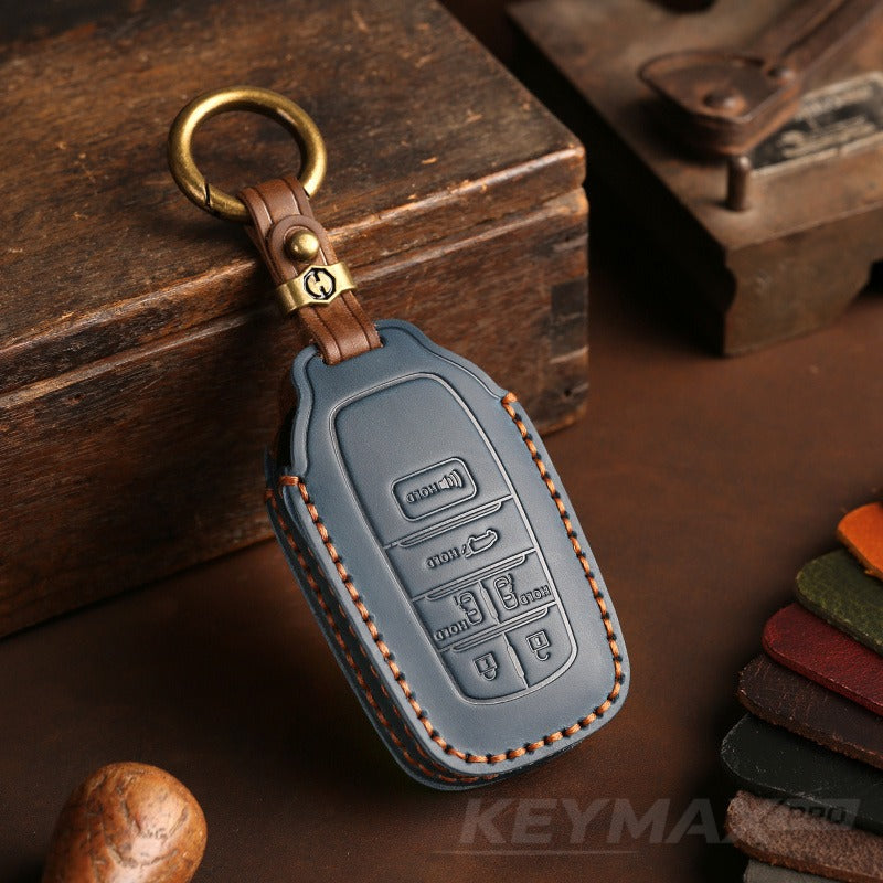 Toyota Sienna / Alphard Leather Key Case(#TO241) - US version-Key-6 / Blue