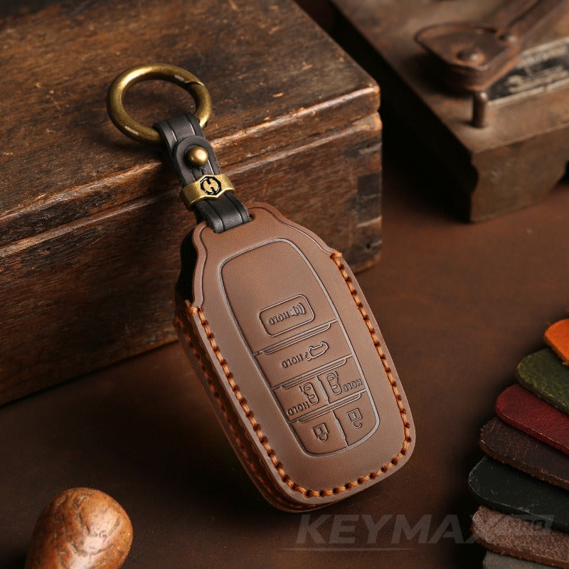 Toyota Sienna / Alphard Leather Key Case(#TO241) - US version-Key-6 / Brown