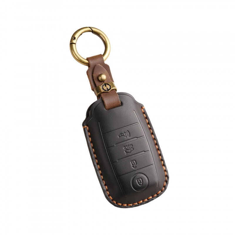 Vintage Kia Carnival MPV Handmade Leather Key Case(#KA227)