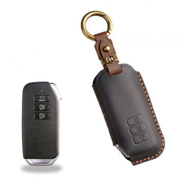 Vintage KIA Sorento / Carnival Leather Key Case(#KA226) - Black