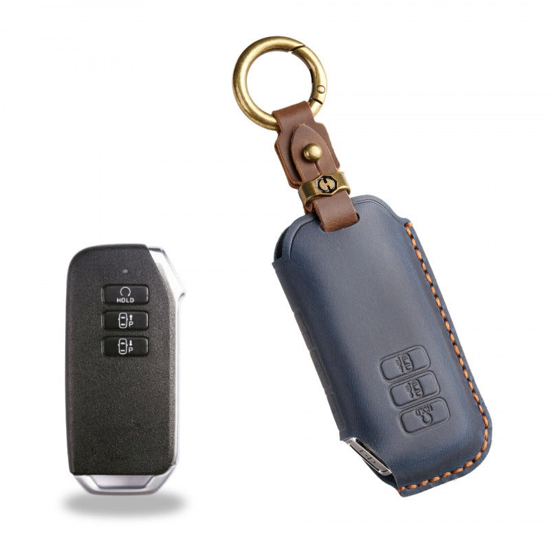 Vintage KIA Sorento / Carnival Leather Key Case(#KA226) - Blue
