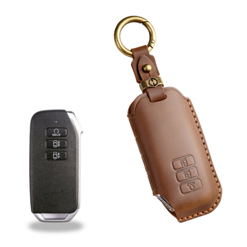Vintage KIA Sorento / Carnival Leather Key Case(#KA226) - Brown