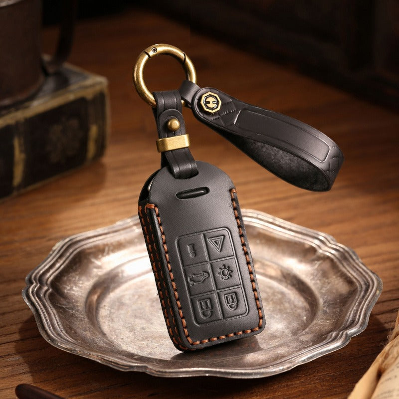 Volvo Crazy Horse Leather Key Case(#V143)