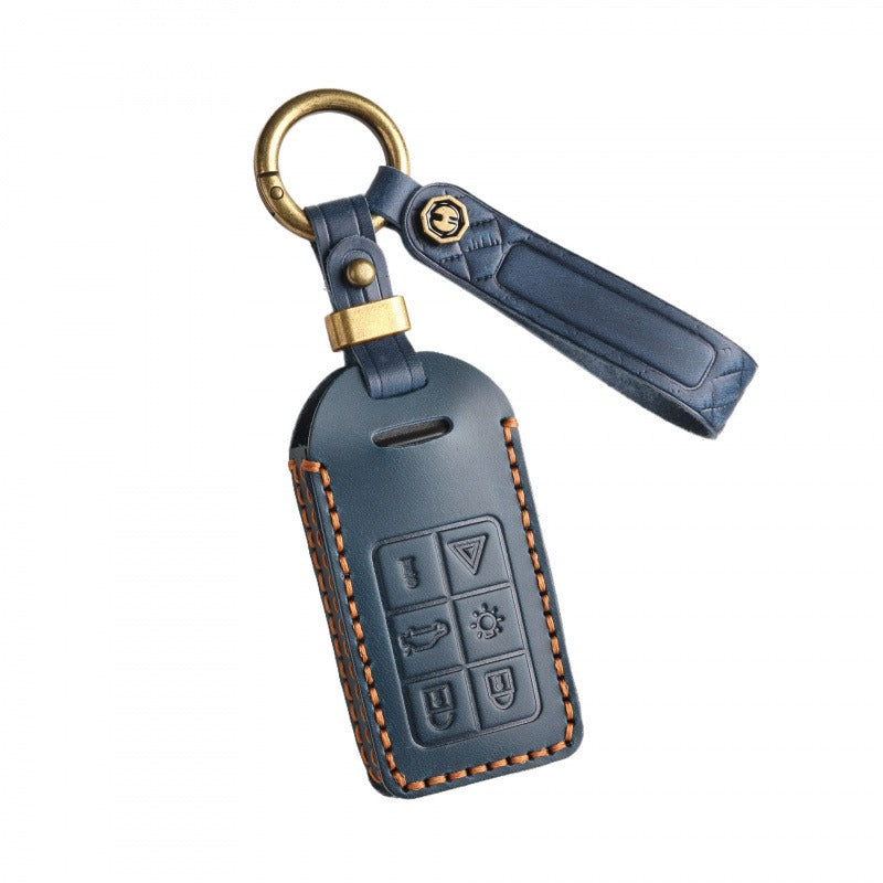 Volvo Crazy Horse Leather Key Case(#V143)