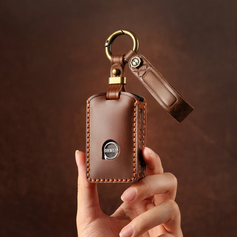 Volvo Crazy Horse Leather Key Case(#V145)