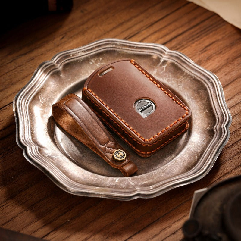 Volvo Crazy Horse Leather Key Case(#V145)