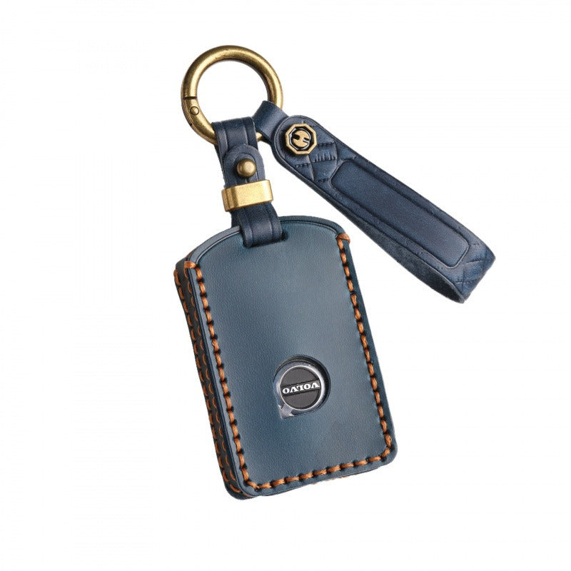 Volvo Crazy Horse Leather Key Case(#V145)