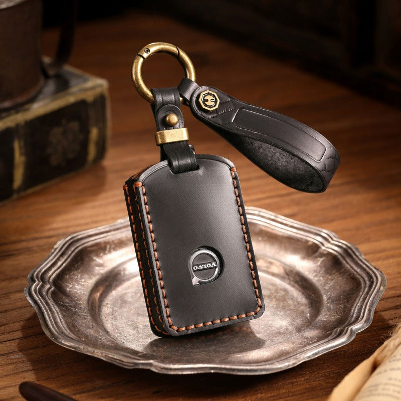 Volvo Crazy Horse Leather Key Case(#V145)