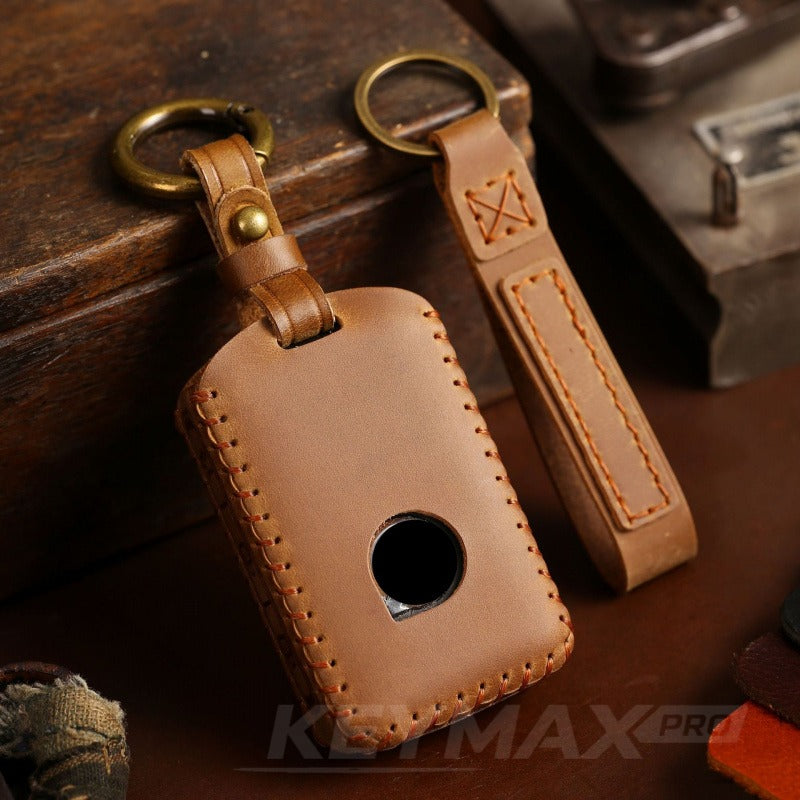Volvo S90 XC90 XC60 S60 Handmade Leather Key Case(#V141)