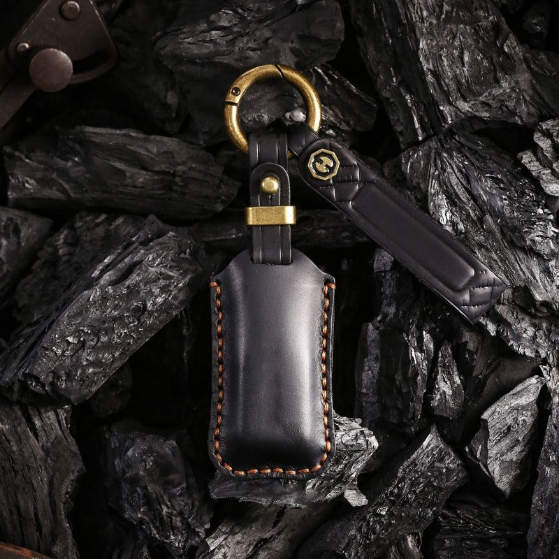 Volvo XC60 S90 Small Key Retro Leather Case(#v148)
