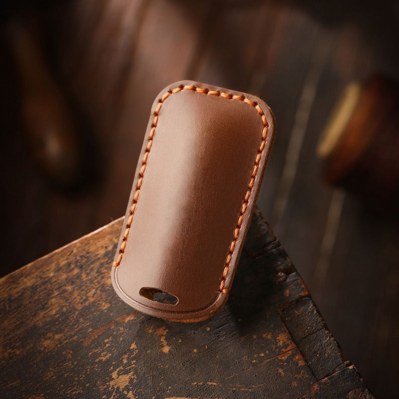 Volvo XC60 S90 XC90 Small Key Handmade Leather Case(#V139)