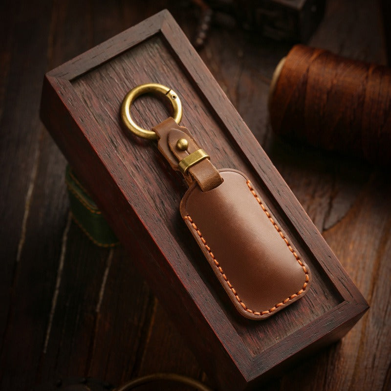 Volvo XC60 S90 XC90 Small Key Handmade Leather Case(#V139)