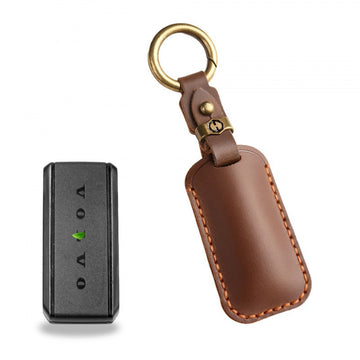 Volvo XC60 S90 XC90 Small Key Handmade Leather Case(#V139) - Brown