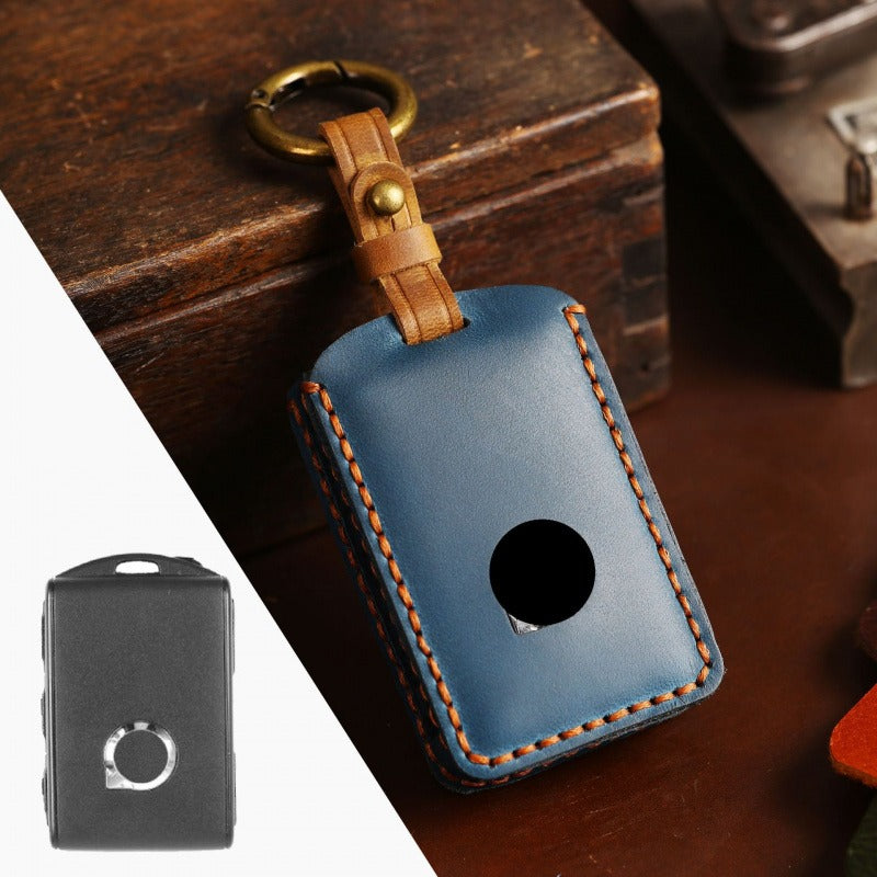 Volvo XC60 XC90 S60 Handmade Leather Key Case(#V112) - Blue