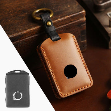 Volvo XC60 XC90 S60 Handmade Leather Key Case(#V112) - Brown