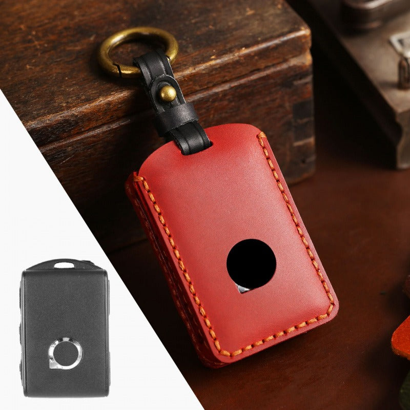 Volvo XC60 XC90 S60 Handmade Leather Key Case(#V112) - Red