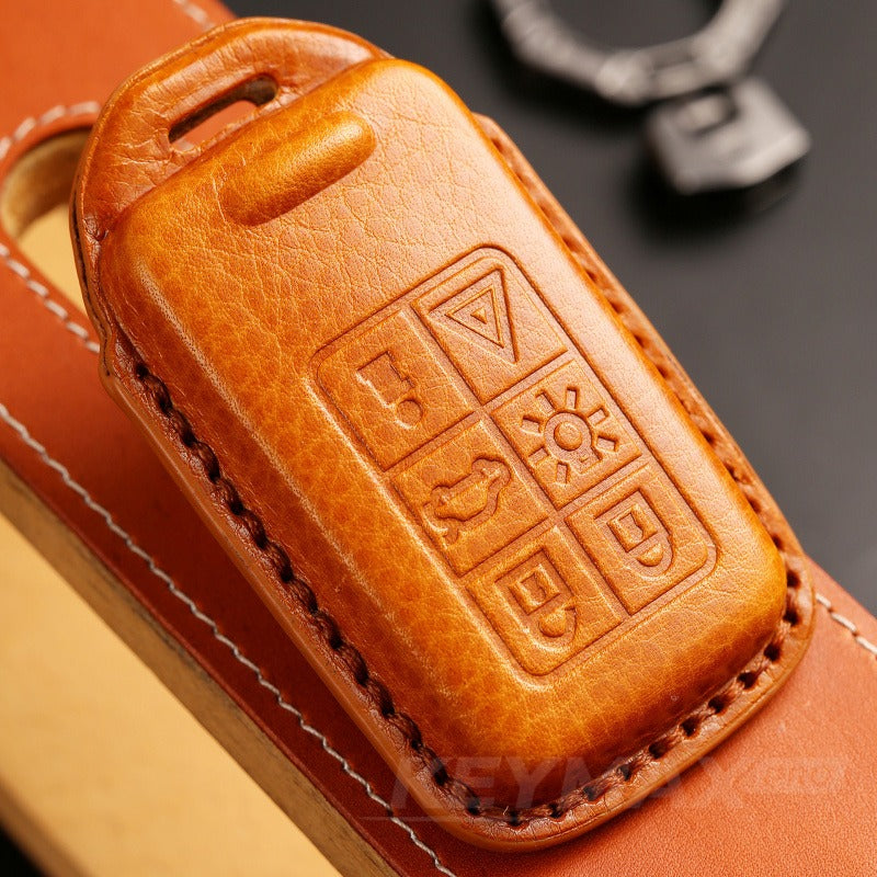 Volvo XC60 XC90 S60 S80L V60 Full Wrap Leather Key Case(#V140)