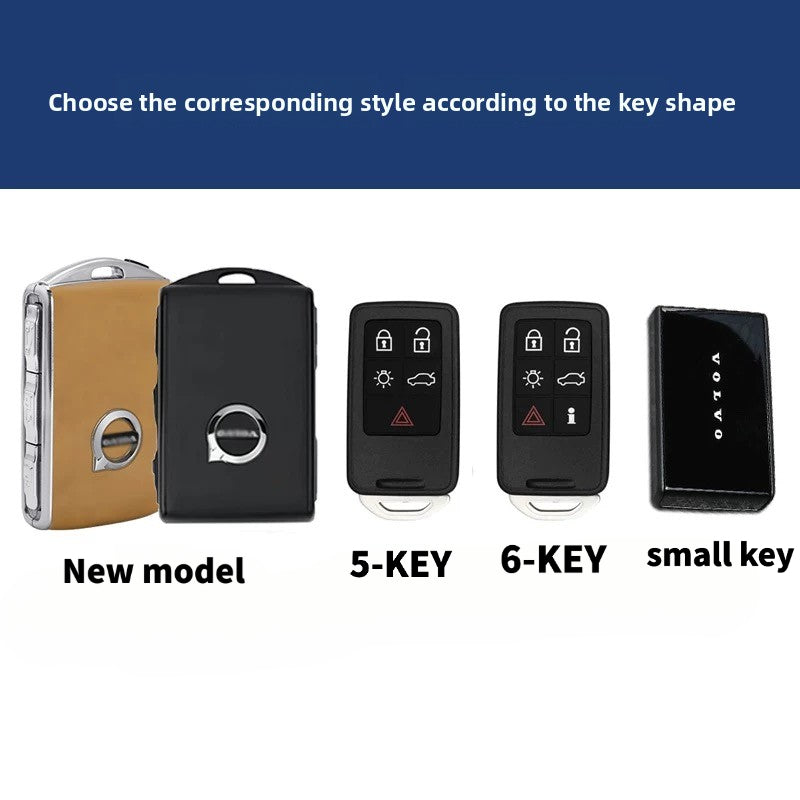 Volvo XC60 XC90 S90 Handmade Genuine Leather Key Case(#V116)