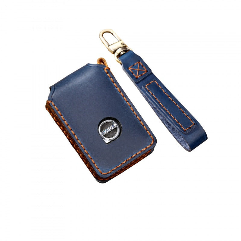 Volvo XC60 XC90 S90 Handmade Genuine Leather Key Case(#V116)