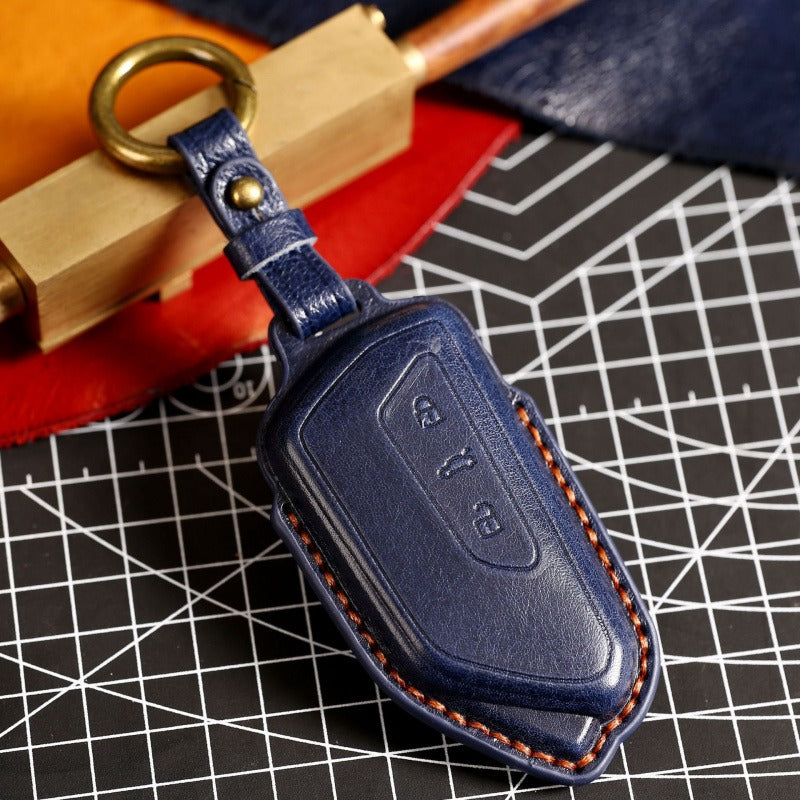 VW Golf 8 3D Molded Leather Key Case(#vw150)