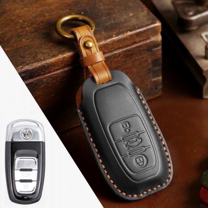 VW Phideon Leather Key Case（#vw153) - Black
