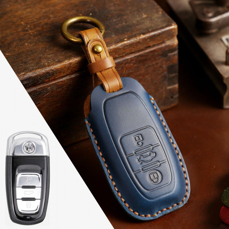 VW Phideon Leather Key Case（#vw153) - Blue