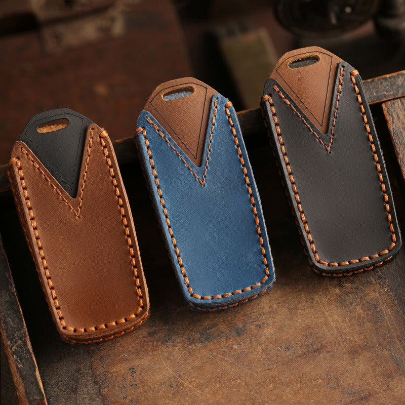 VW Touareg 2017–2021 Handmade Leather Key Case (#vw152)