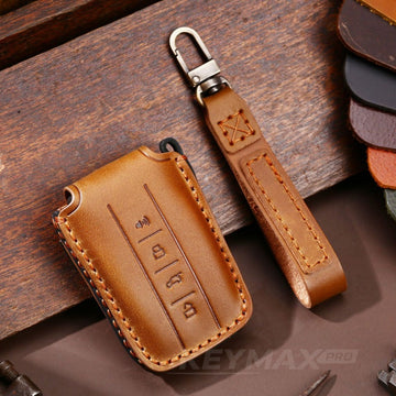 WEY Tank 300 Handmade Leather Key Case(#WE128) - Brown