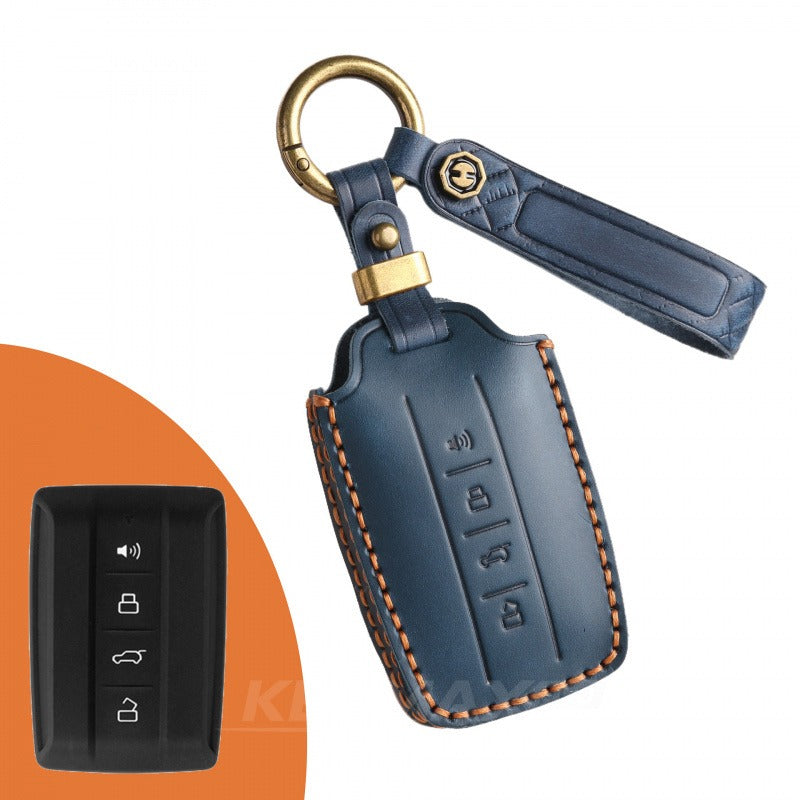 WEY Tank 300 Leather Key Case(#WE37) - Blue