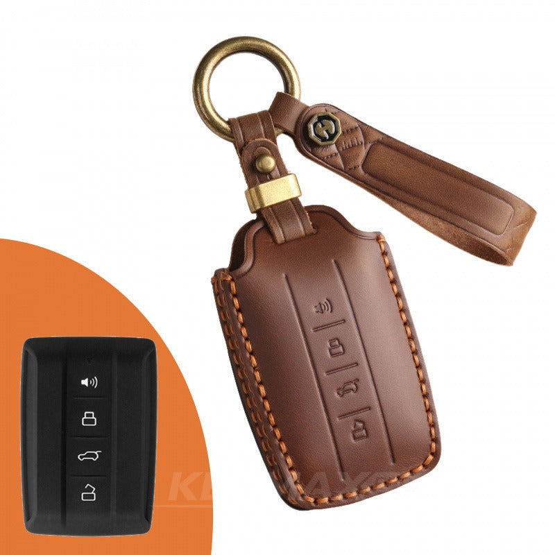 WEY Tank 300 Leather Key Case(#WE37) - Brown