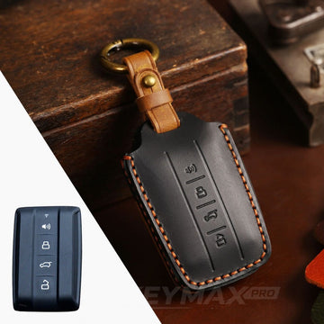 WEY Tank 300 New Leather Key Case(#WY121) - Black
