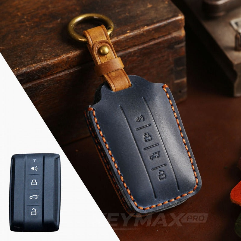 WEY Tank 300 New Leather Key Case(#WY121) - Blue