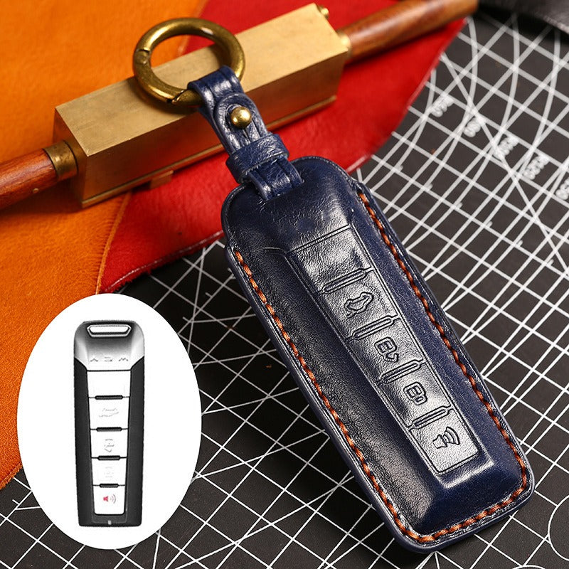 WEY Tank 300 VV5 VV6 VV7 Leather Key Case（#WE69) - Blue