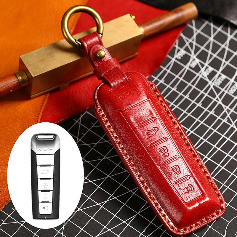 WEY Tank 300 VV5 VV6 VV7 Leather Key Case（#WE69) - Red