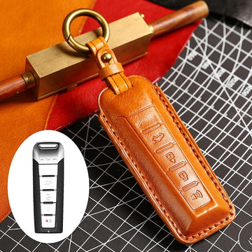 WEY Tank 300 VV5 VV6 VV7 Leather Key Case（#WE69) - Yellow