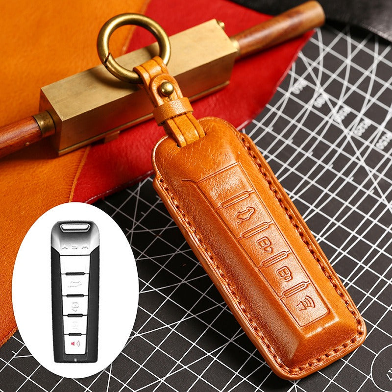 WEY Tank 300 VV5 VV6 VV7 Leather Key Case（#WE69) - Yellow