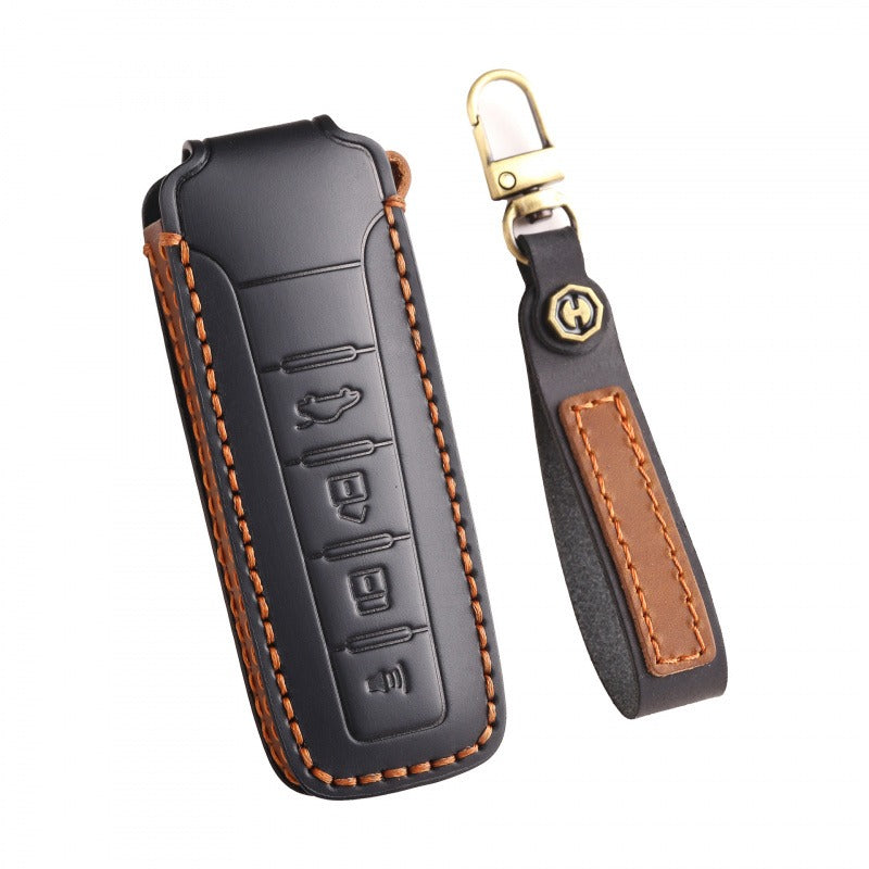 WEY VV5 VV6 VV7 Mocha Latte Macchiato Leather Key Case(#WE68)