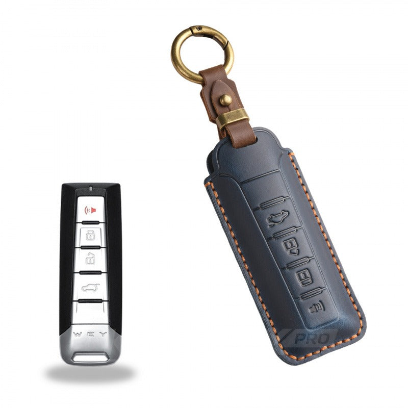 WEY VV5 VV6 VV7 P8 Leather Key Case（#WE67) - Blue