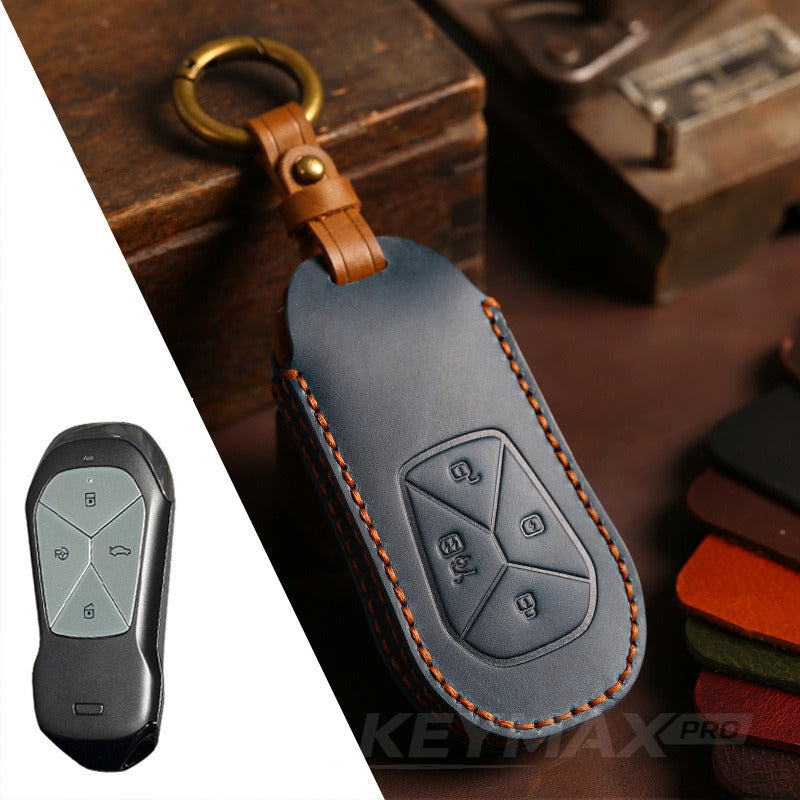 XPeng P5 G3i Leather Key Case(#XP167) - Blue